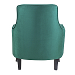 Кресло с мягкой обивкой из велюра на 4-х ножках из массива березы Scarlett Armchair green варинант исполнения - 3 | Loft Concept в Сочи