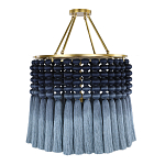 Люстра синяя плетеная с кисточками Boho Tassel Chandelier варинант исполнения - 2 | Loft Concept в Сочи