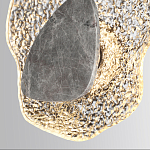 Бра с волнообразным стеклянным плафоном и вставкой из мрамора Liquid Stone варинант исполнения - 5 | Loft Concept в Сочи