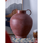 Ваза бордовая с 2-мя фактурными ручками Vase Burgundy Glaze варинант исполнения - 5 | Loft Concept в Сочи