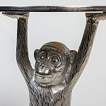 Столик с подстольем в виде обезьянки Bombay Nickel варинант исполнения - 6 | Loft Concept в Сочи