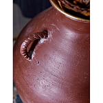 Ваза бордовая с 4-мя фактурными ручками Vase Burgundy Glaze варинант исполнения - 2 | Loft Concept в Сочи