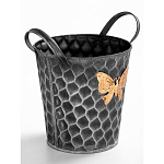 Железное кашпо Gold butterfly design варинант исполнения - 3 | Loft Concept в Сочи