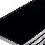 Столик журнальный с черной стеклянной столешницей Embodiment of Contemporary Art  варинант исполнения - 2 | Loft Concept в Сочи