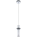 Подвесной светильник хром Odile Acrylic Tube Hanging Lamp Chrome варинант исполнения - 2 | Loft Concept в Сочи