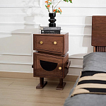 Тумбочка прикроватная с ящиком и дверцей Робот Robot Desk варинант исполнения - 2 | Loft Concept в Сочи