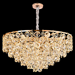 Люстра каскадная с подвесками в форме колец Galaxy of Light варинант исполнения - 7 | Loft Concept в Сочи