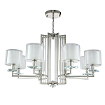 Люстра с 8-ю цилиндрическими плафонами из стекла Laurent варинант исполнения - 7 | Loft Concept в Сочи