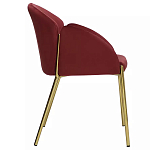 Стул бордовый на золотистых ножках Burgundy Chair варинант исполнения - 2 | Loft Concept в Сочи