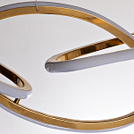 Люстра подвесная золотая в форме изогнутых колец Curved Rings варинант исполнения - 2 | Loft Concept в Сочи