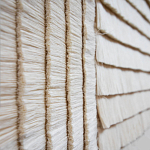 Большое Панно Абстракция белые нити Huipil Wall Hanging варинант исполнения - 2 | Loft Concept в Сочи