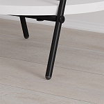 Стол приставной с 2-мя круглыми белыми столешницами ESSEL SIDE TABLE WHITE варинант исполнения - 3 | Loft Concept в Сочи