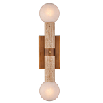 Бра цилиндрической формы с 2-мя плафонами белого цвета Marble Glow варинант исполнения - 1 | Loft Concept в Сочи