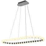 Люстра подвесная светодиодная с круглыми плафонами белого цвета PEARLS Suspension 100  варинант исполнения - 2 | Loft Concept в Сочи