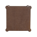 Приставной столик деревянный с резными ножками и нижней полкой Vintage Side Table Brown Wood варинант исполнения - 2 | Loft Concept в Сочи