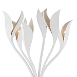 Торшер белый с плафонами в виде лепестков Delicate Flower варинант исполнения - 2 | Loft Concept в Сочи