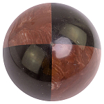 Шар декоративный из натуральных камней Лемезит и Змеевик Черный Natural Stone Spheres варинант исполнения - 1 | Loft Concept в Сочи