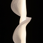 Люстра с белым скрученным плафоном Golden Swirl варинант исполнения - 5 | Loft Concept в Сочи