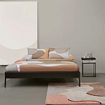 Ковер из хлопка с абстрактным принтом бежевого цвета Elysian Flow Blush варинант исполнения - 5 | Loft Concept в Сочи