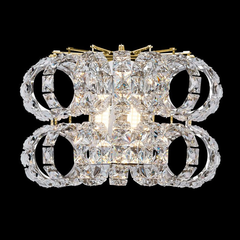 Бра с россыпью хрусталя Perfection of Diamonds Золотой Прозрачный Хром Бра с россыпью хрусталя Perfection of Diamonds Золотой Прозрачный Хром в Сочи | Loft Concept
