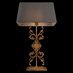 Настольная лампа на ажурном чугунном основании с серым абажуром Openwork Lamp варинант исполнения - 4 | Loft Concept в Сочи