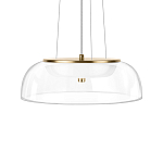 Подвесной светильник  с плоским прозрачным стеклянным плафоном Grada Light варинант исполнения - 4 | Loft Concept в Сочи