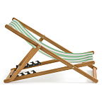 Шезлонг из акации и ткани Argentina варинант исполнения - 5 | Loft Concept в Сочи