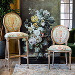 Стул из массива бука светло-зеленый с растительным орнаментом Raffael Angel Green Chair варинант исполнения - 6 | Loft Concept в Сочи