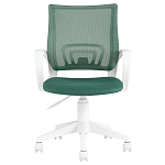 Офисное кресло с основанием из белого пластика Desk chairs Green варинант исполнения - 2 | Loft Concept в Сочи