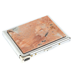 Портсигар с газовой зажигалкой из натурального камня Пегматит Stone Cigarettes Cases варинант исполнения - 1 | Loft Concept в Сочи