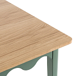 Деревянный обеденный стол Wavy Wooden Dining Table Green варинант исполнения - 3 | Loft Concept в Сочи
