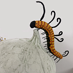 Статуэтка фантастический фрукт Exotic Tropical Fruit orange and white 67 варинант исполнения - 3 | Loft Concept в Сочи