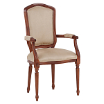 Стул с подлокотниками из натурального бука бежевый Solid Luxury варинант исполнения - 2 | Loft Concept в Сочи