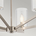 Люстра с 6-ю прозрачными цилиндрическими плафонами Kichler варинант исполнения - 13 | Loft Concept в Сочи