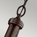 Люстра подвесная с двойным круглым плафоном из органзы и матового стекла Kichler варинант исполнения - 7 | Loft Concept в Сочи