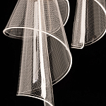 Люстра каскадная с 10-ю прозрачными плафонами Wave Line варинант исполнения - 9 | Loft Concept в Сочи