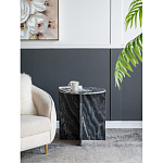 Столик кофейный с столешницей из черного мрамора Compact Black Marble Table варинант исполнения - 8 | Loft Concept в Сочи