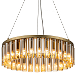 Люстра со стеклянными цилиндрическими плафонами Luminous Cylinders Amber Round варинант исполнения - 3 | Loft Concept в Сочи