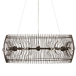 Люстра круглая из тонких прутьев Thin Bronze Rods варинант исполнения - 3 | Loft Concept в Сочи