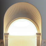 Встраиваемый в стену гипсовый светильник под покраску с арками и рельефными колоннами Antiquity Athena варинант исполнения - 7 | Loft Concept в Сочи