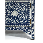 Комод инкрустация костью ORIENTAL Indian синий орнамент варинант исполнения - 5 | Loft Concept в Сочи