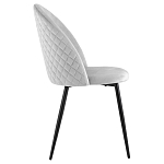 Мягкий стул в сером велюре Miruna Chair варинант исполнения - 5 | Loft Concept в Сочи