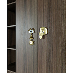 Большой шкаф с витриной Elsa Dreams Walnut варинант исполнения - 5 | Loft Concept в Сочи