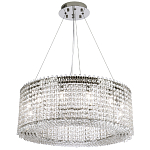 Круглая люстра с хрустальными подвесками хром Crystal Art Chrome Chandelier 12 варинант исполнения - 2 | Loft Concept в Сочи