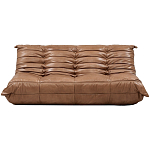 Дизайнерский кожаный диван коричневый без подлокотников Aveline Leather Sofa варинант исполнения - 1 | Loft Concept в Сочи