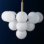 Люстра круглая со стеклянными сферами Maleficent варинант исполнения - 1 | Loft Concept в Сочи