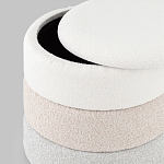 Пуф Three Colors в ткани букле из трех цветов  варинант исполнения - 4 | Loft Concept в Сочи