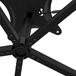 Стул с мягкой черной обивкой из велюра и подъемно-поворотным механизмом на колесиках Harper Black варинант исполнения - 6 | Loft Concept в Сочи