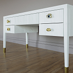 Письменный стол с 4-мя ящиками Elsa Dreams White варинант исполнения - 4 | Loft Concept в Сочи