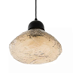 Подвесной светильник с янтарным фактурным плафоном Lamp with Frozen Glass Effect варинант исполнения - 1 | Loft Concept в Сочи